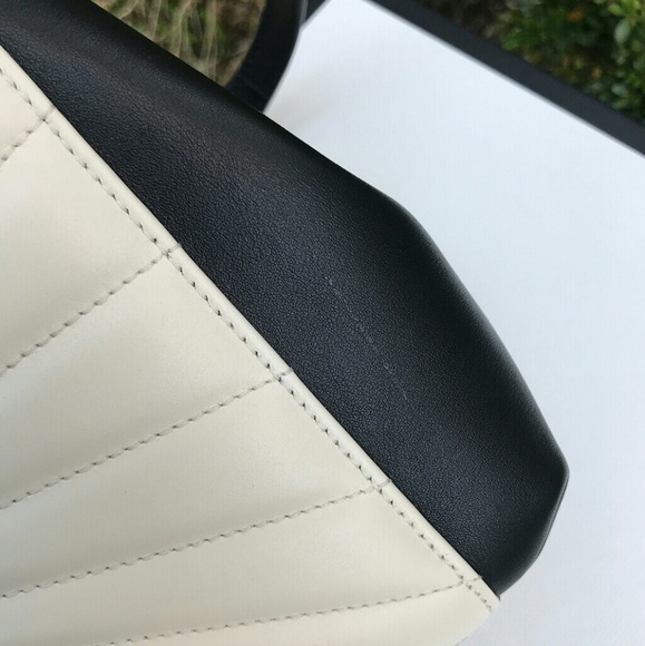 GUCCI Queen Margaret Black & White Handbag - Picture 4 of 4